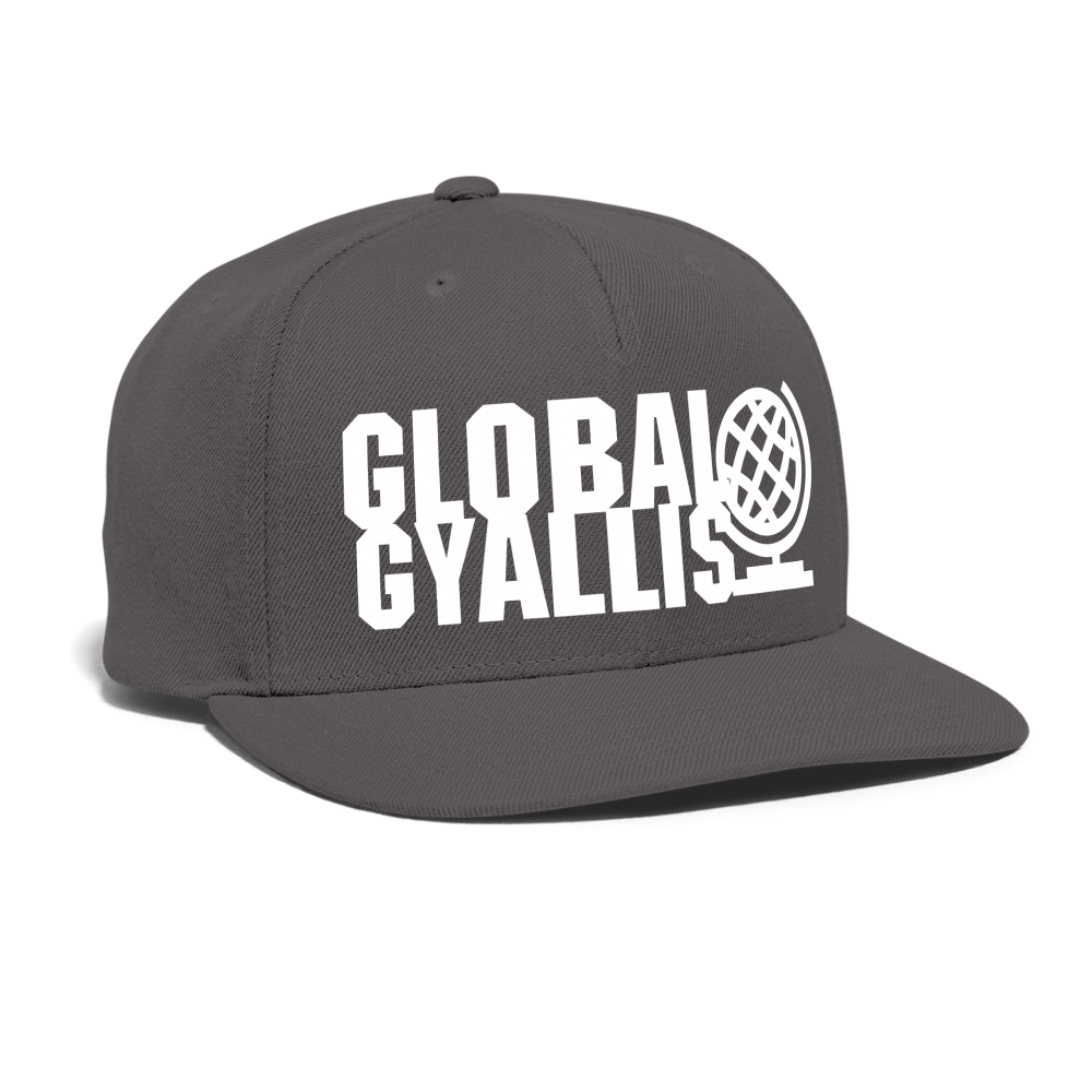 Global Gyallis Snapback Baseball Cap - dark grey