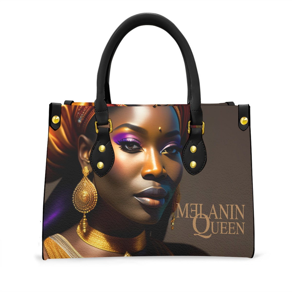 Queen To Be by Melanin Goddess - Women's Tote Bag With Black Handle