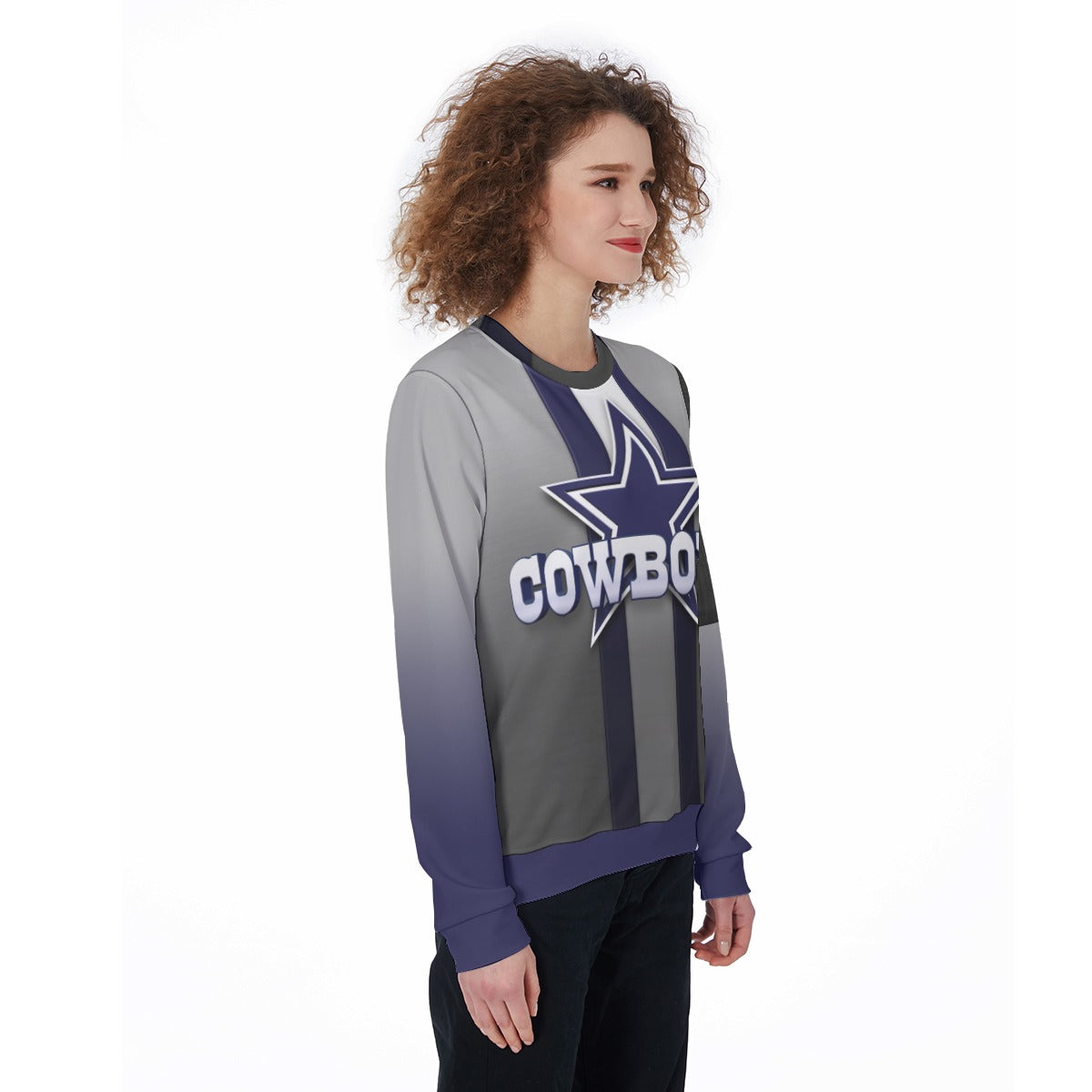 Dallas Cowboys All-Over Print Women's Heavy Fleece Sweatshirt – Black-ASF  Clothing