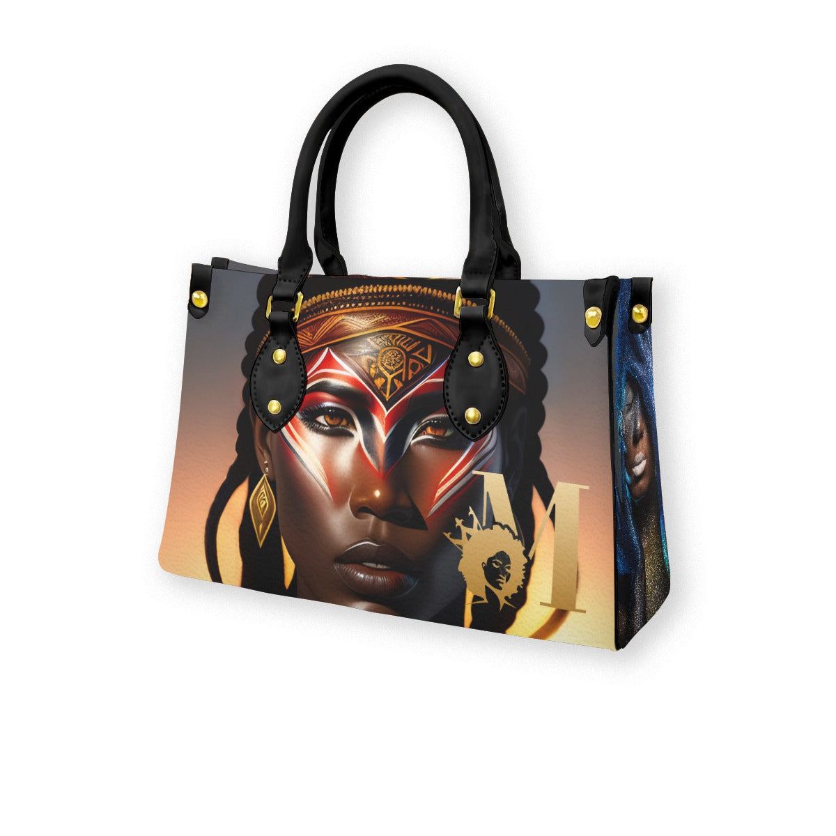 Warrior by Melanin Queen - Women's Tote Bag With Black Handle