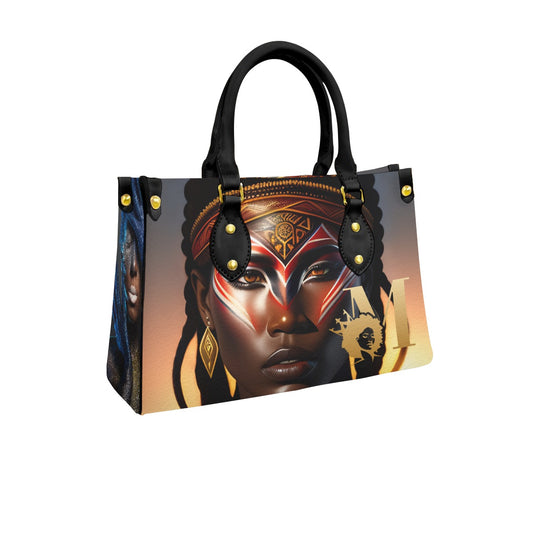 Warrior by Melanin Queen - Women's Tote Bag With Black Handle