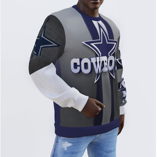 Dallas Cowboys Game Day All-Over Men's Sweater