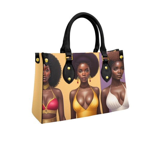 Destiny’s Children by Melanin Queen - Women's Tote Bag With Black Handle