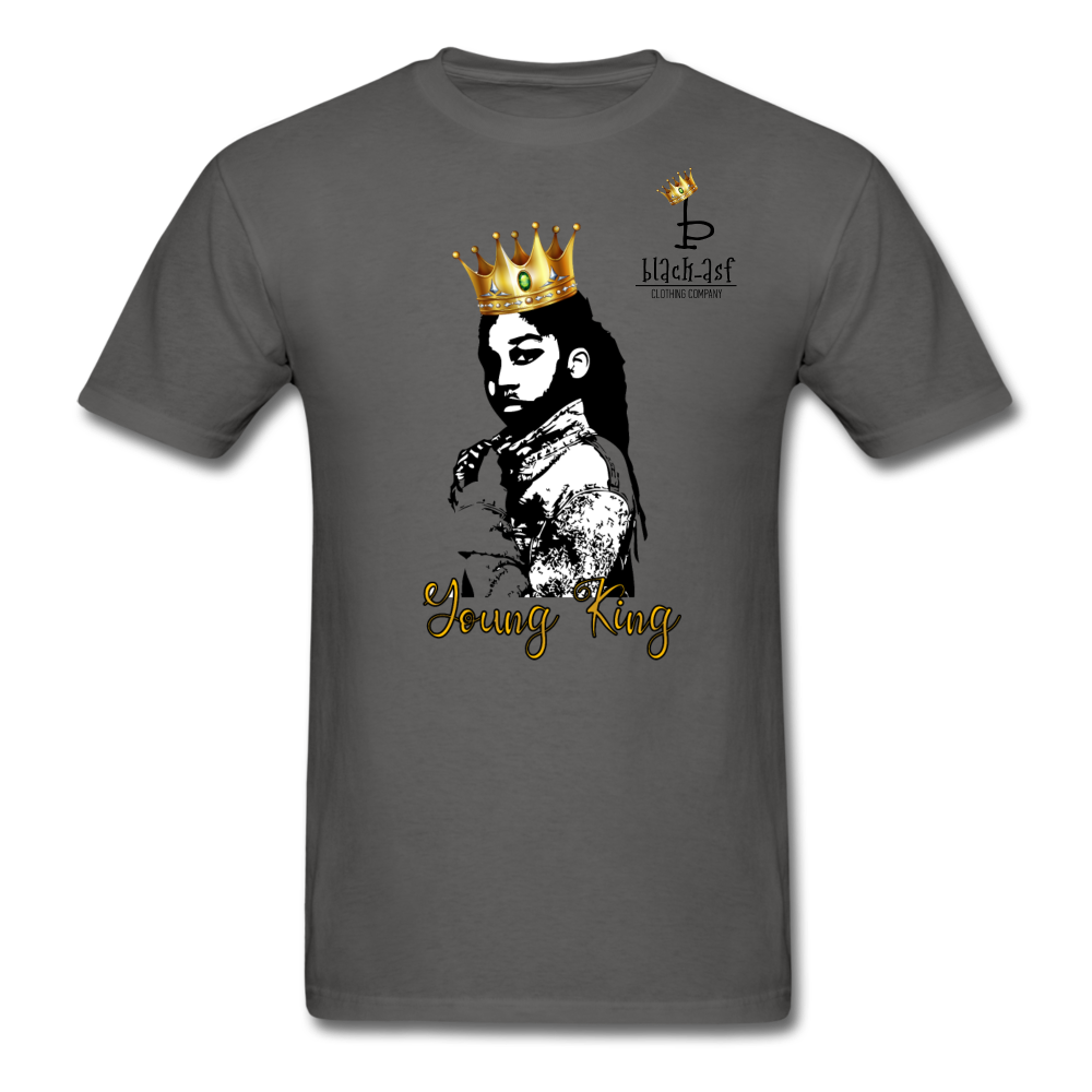 Young King Tee - charcoal