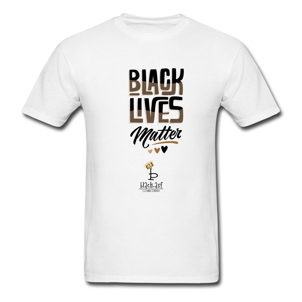 Black Lives Matter - Gold Tee - white