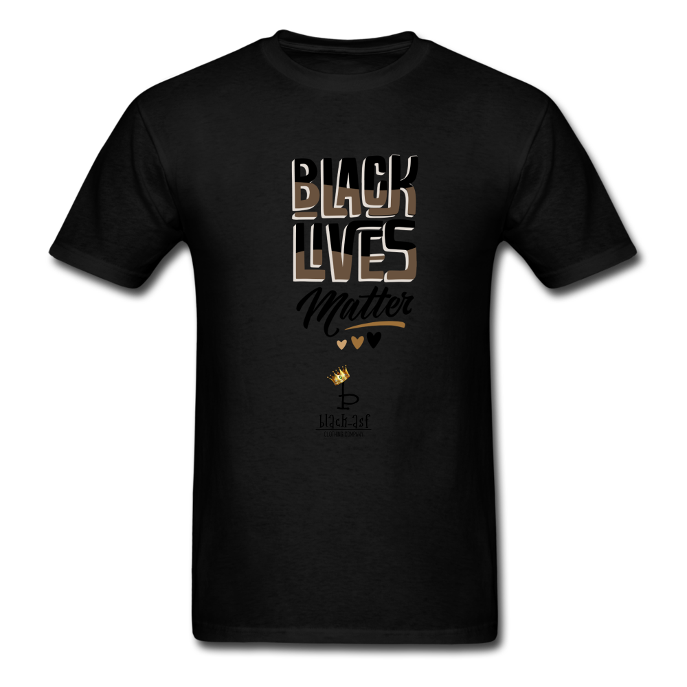 Black Lives Matter - Gold Tee - black