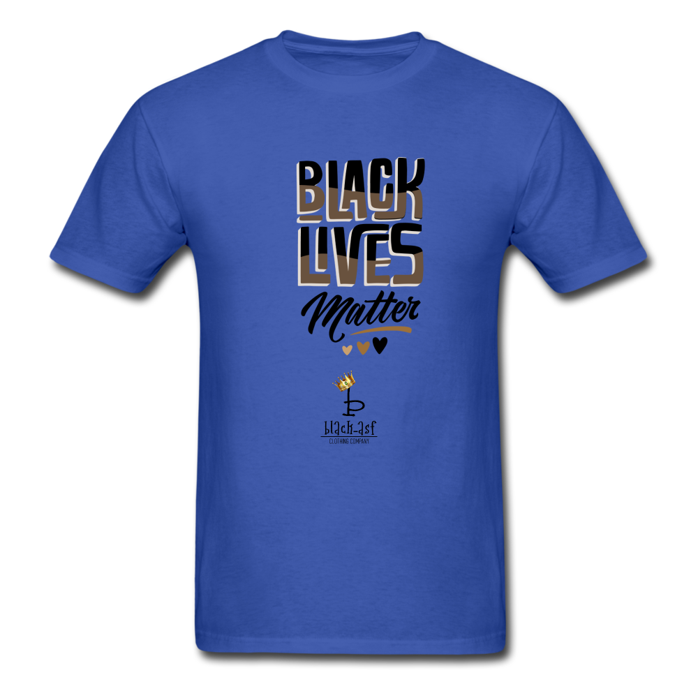 Black Lives Matter - Gold Tee - royal blue