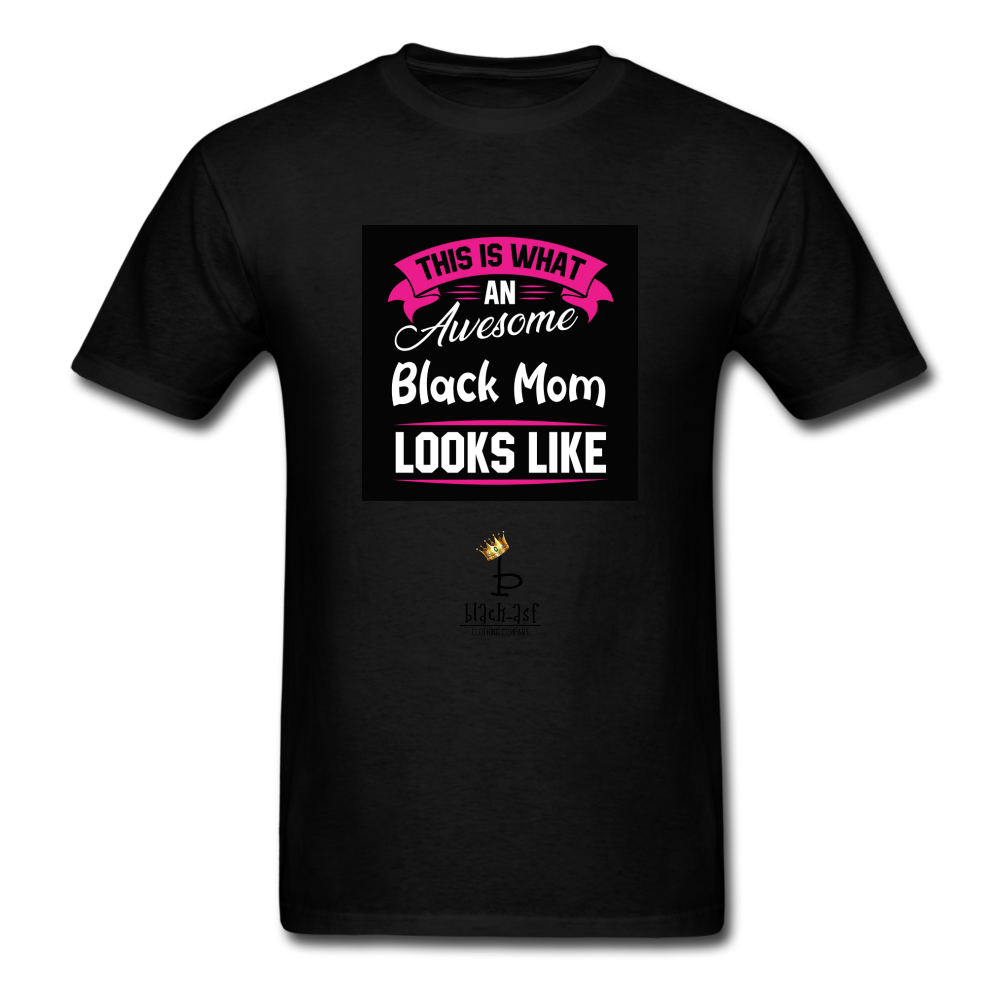 Awesome Black Mom Tee - black