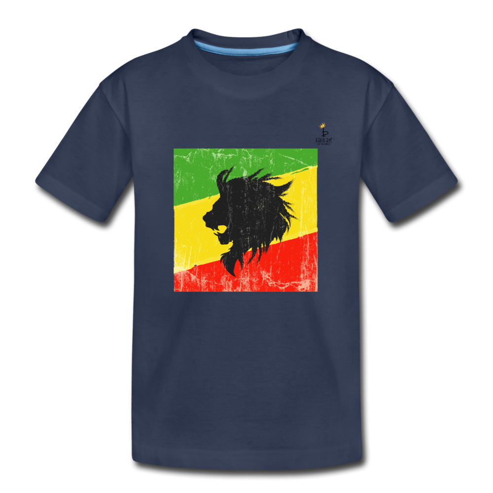 Lion of Judah - Kids' Premium T-Shirt - navy