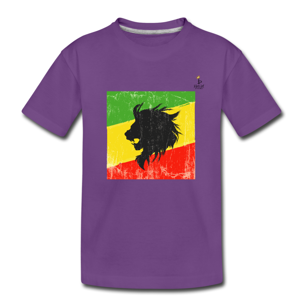 Lion of Judah - Kids' Premium T-Shirt - purple