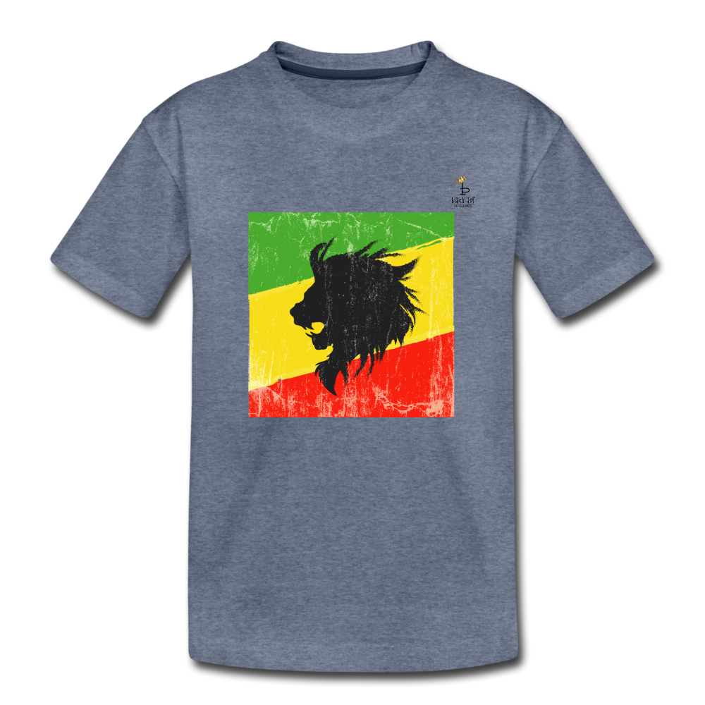 Lion of Judah - Kids' Premium T-Shirt - heather blue