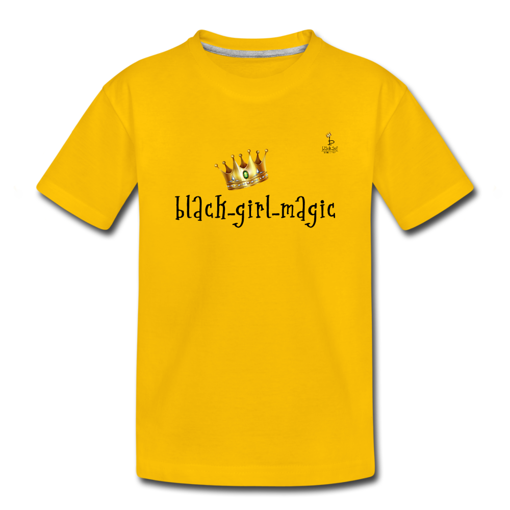 Black Girl Magic - Toddler Premium T-Shirt - sun yellow