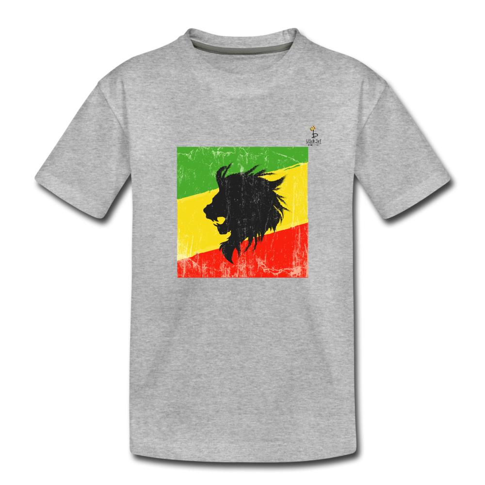 Lion of Judah - Toddler Premium T-Shirt - heather gray