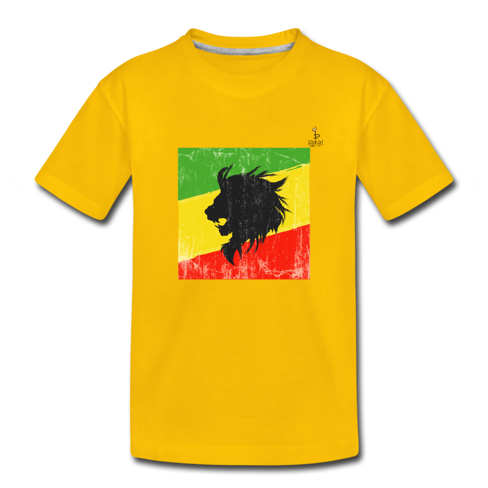 Lion of Judah - Toddler Premium T-Shirt - sun yellow