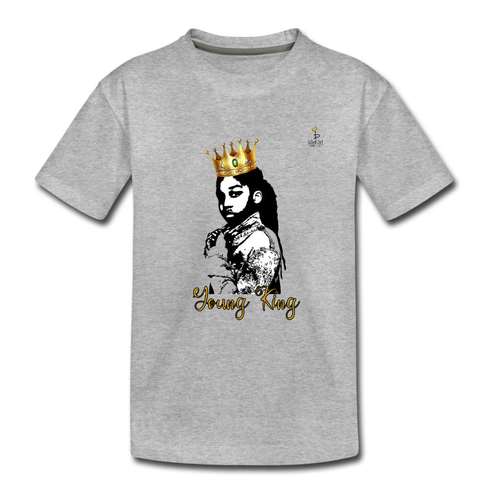 Young King - Toddler Premium T-Shirt - heather gray