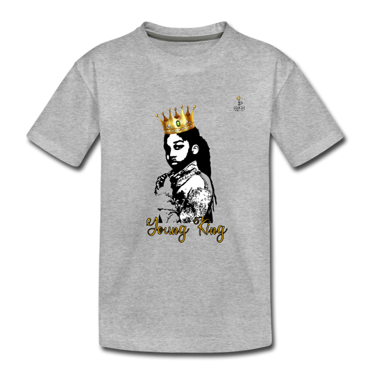 Young King - Toddler Premium T-Shirt - heather gray