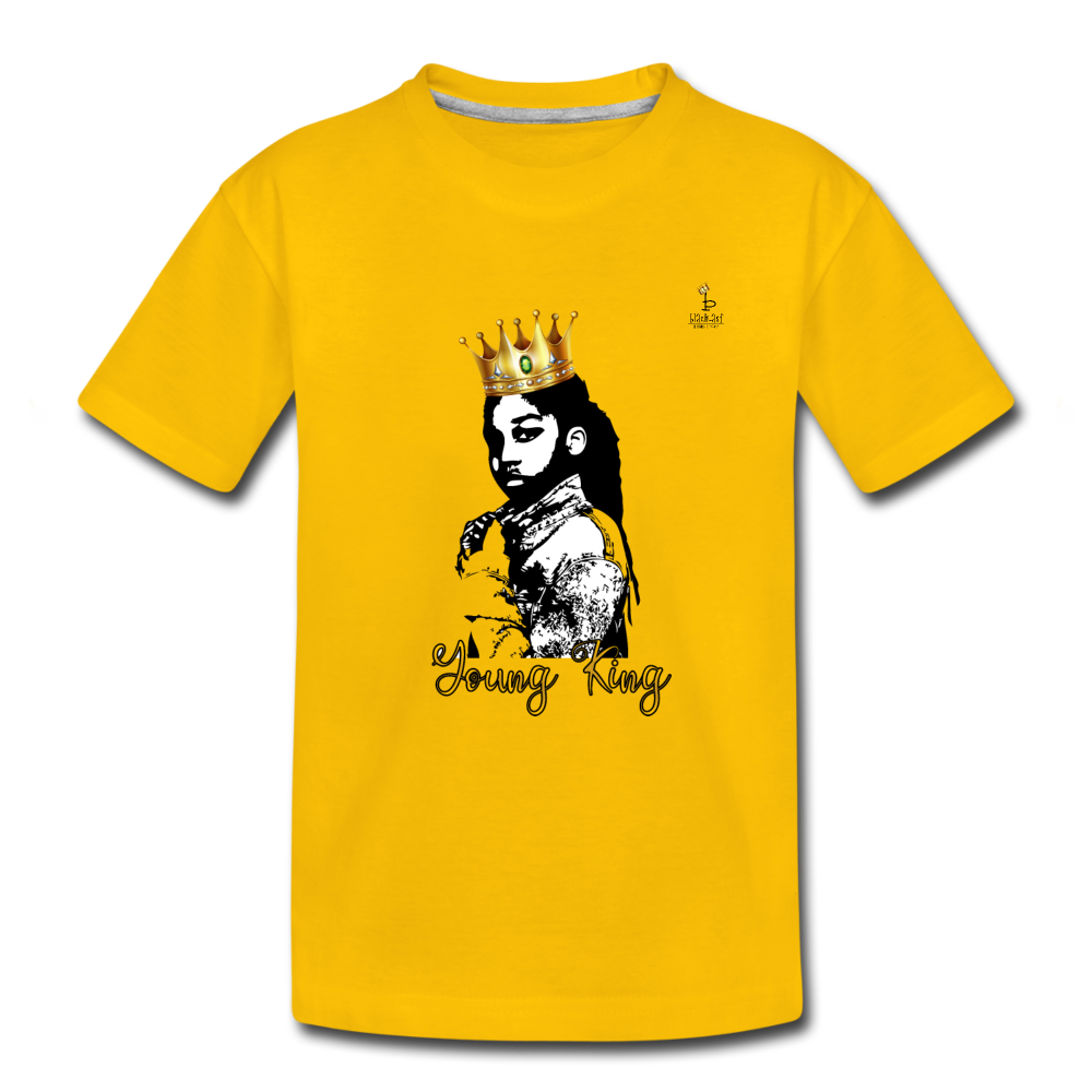 Young King - Toddler Premium T-Shirt - sun yellow