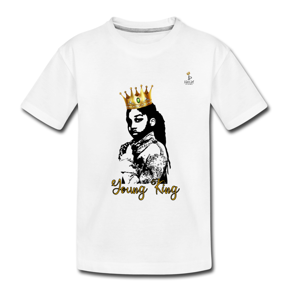 Young King - Kids' Premium T-Shirt - white
