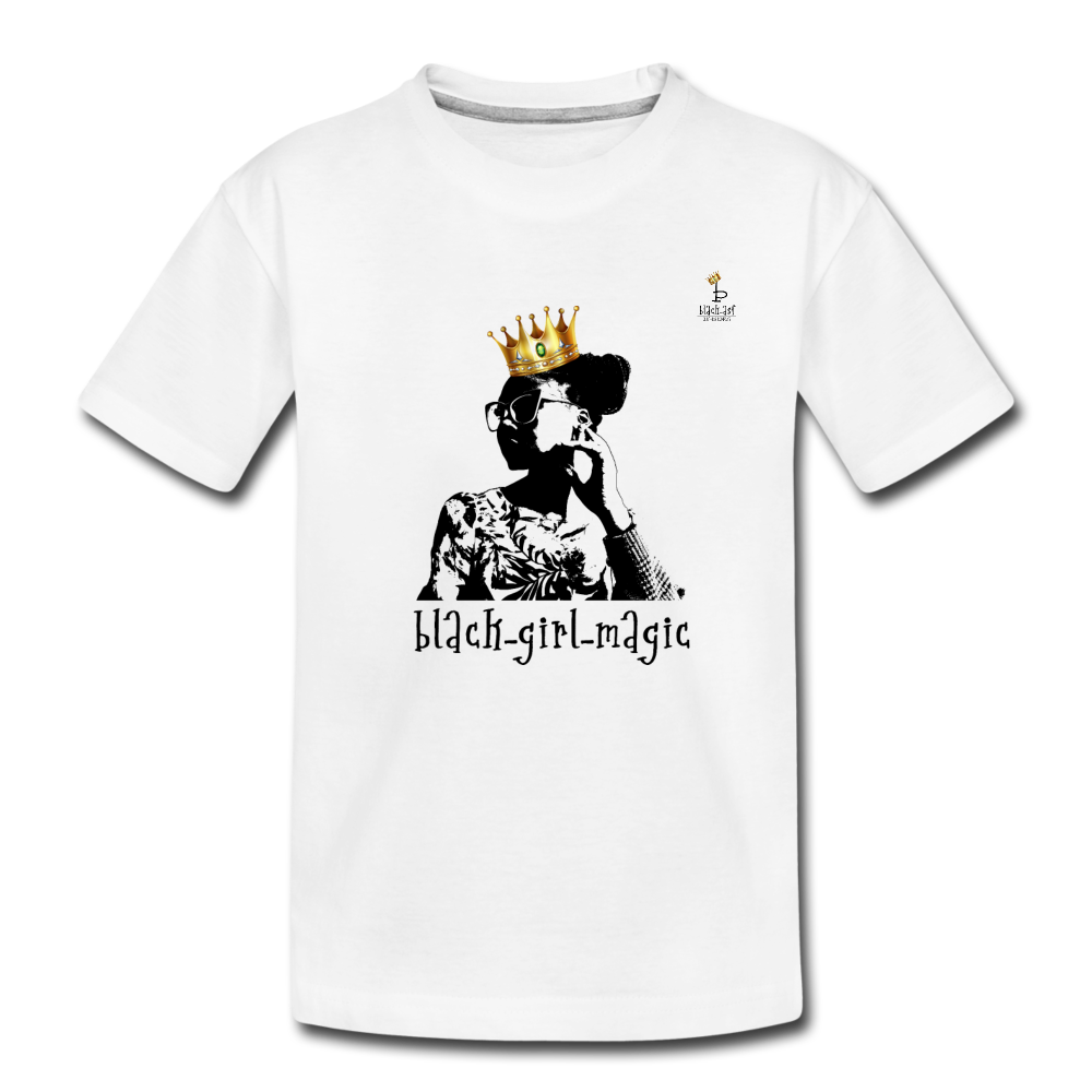Black Girl Magic - Kids' Premium T-Shirt - white
