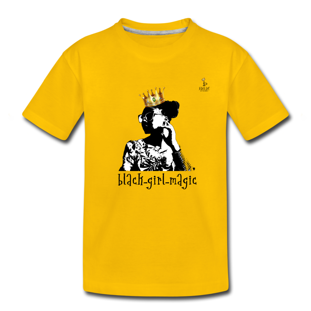 Black Girl Magic - Kids' Premium T-Shirt - sun yellow