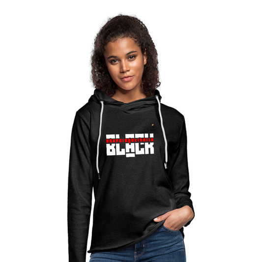 Unapologetically Black - Unisex Lightweight Terry Hoodie - charcoal gray