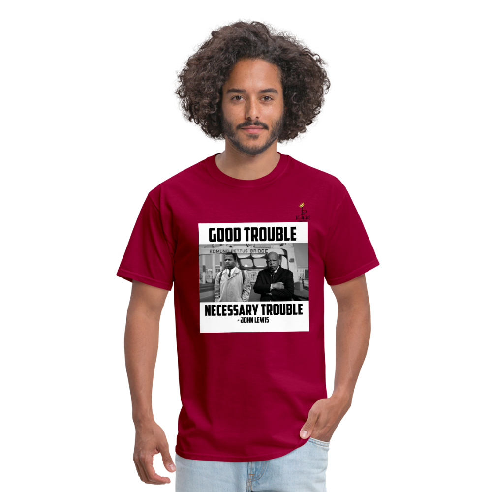Good Trouble - Men's T-Shirt - dark red