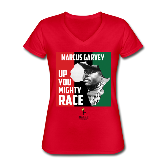 Up You Mighty Race - Women's V-Neck T-Shirt - red