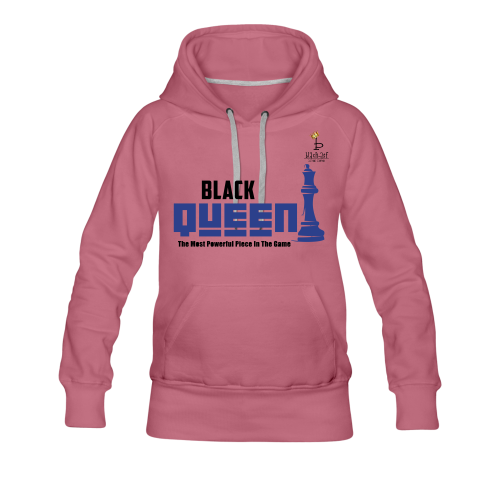 Black Queen Chess Piece - Women’s Premium Hoodie - mauve