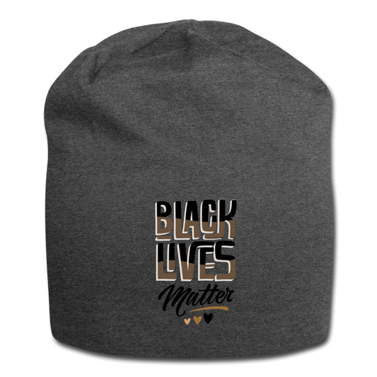 Black Lives Matter - Jersey Beanie - charcoal gray