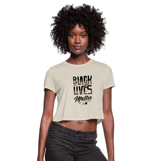 Black Lives Matter Women's Cropped T-Shirt - dust