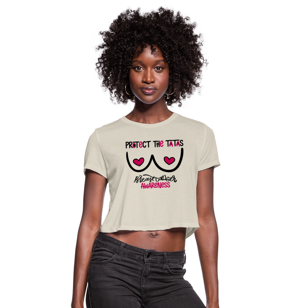 Protect the Tatas - Women's Cropped T-Shirt - dust
