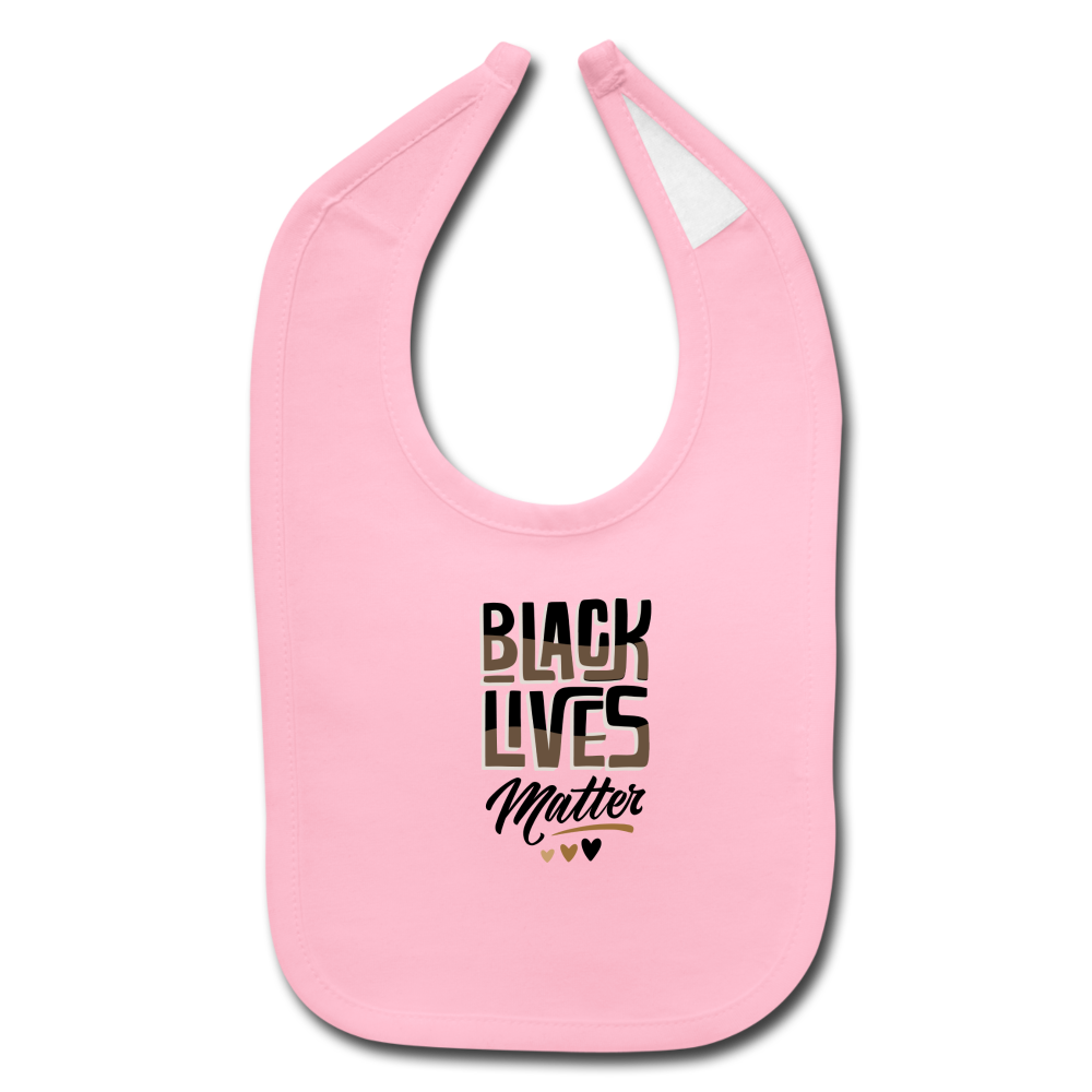 BLM Baby Bib - light pink