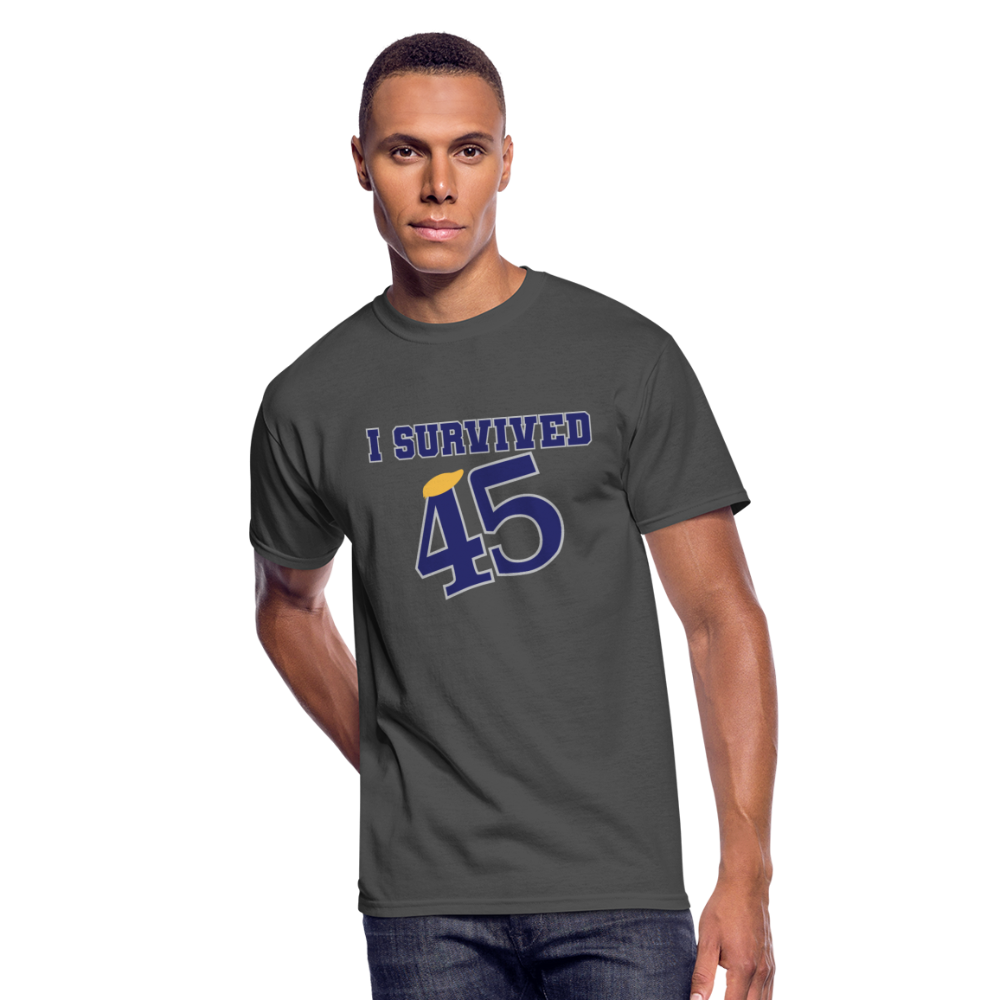 I Survived 45 - T-Shirt - charcoal