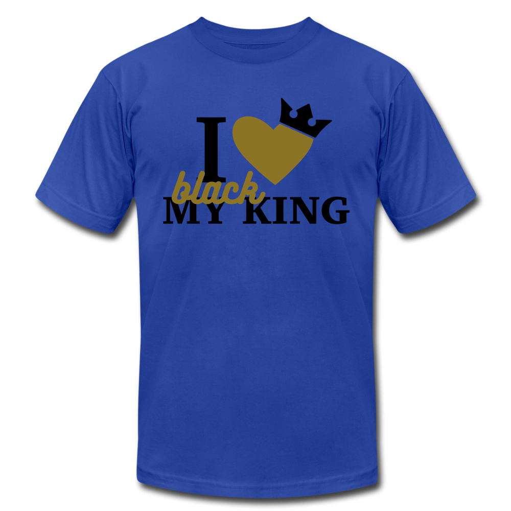 I Love My Black King - royal blue
