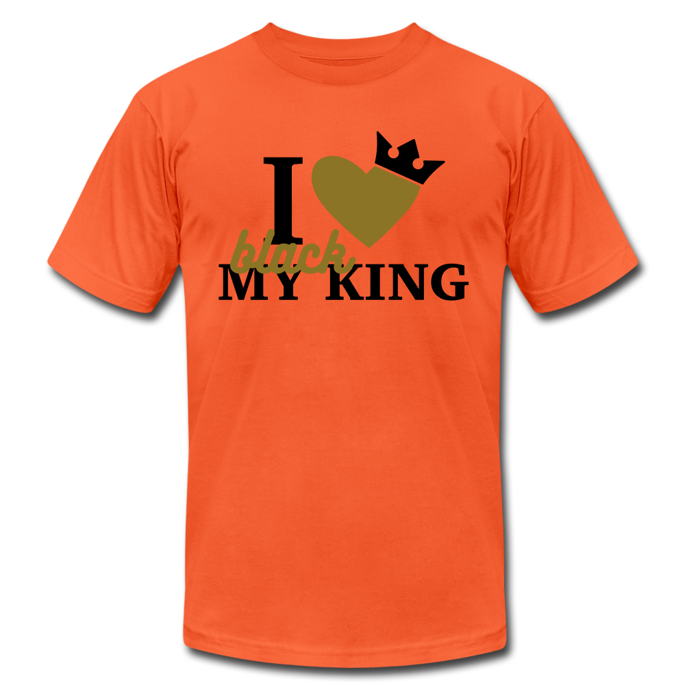 I Love My Black King - orange