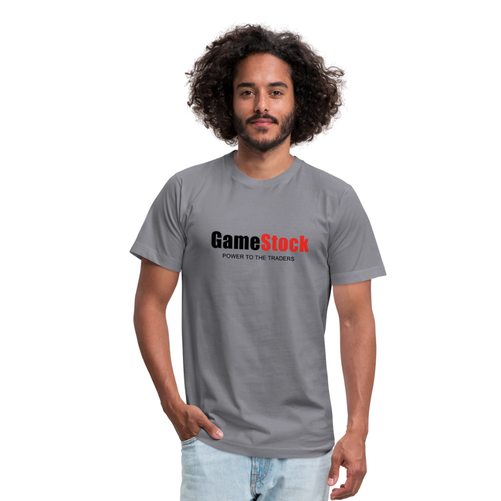 Game Stock - Power To The Trader - T-Shirt - slate