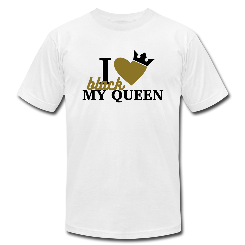 I Love My Black Queen - white