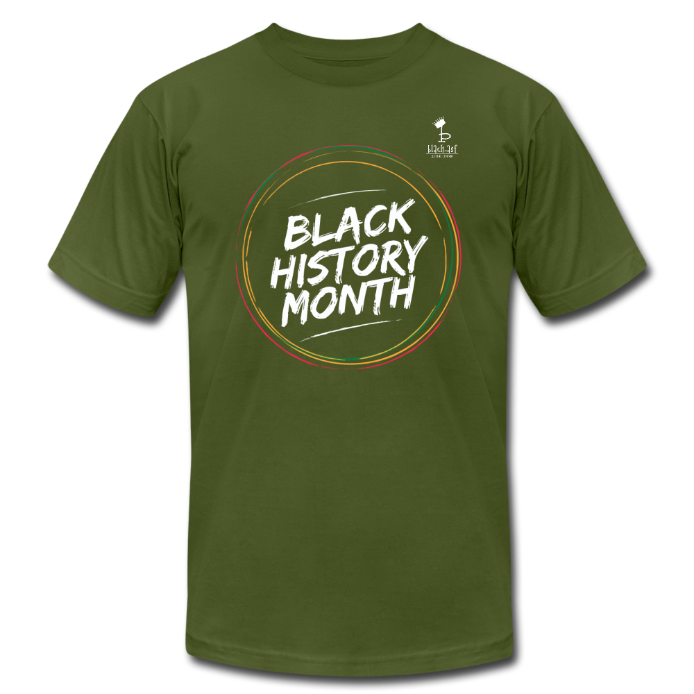 Black History Month Circle T-Shirt - olive
