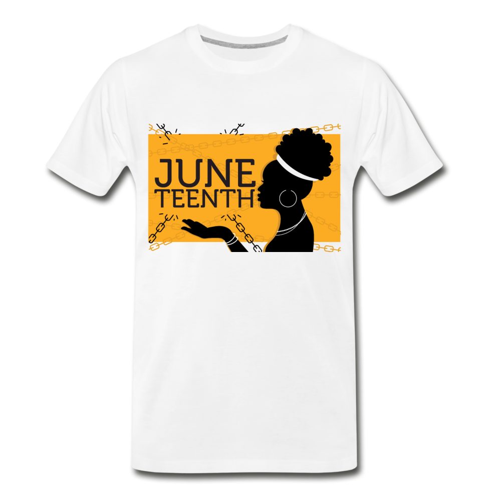 Juneteenth - Broken Chains Premium T-Shirt - white