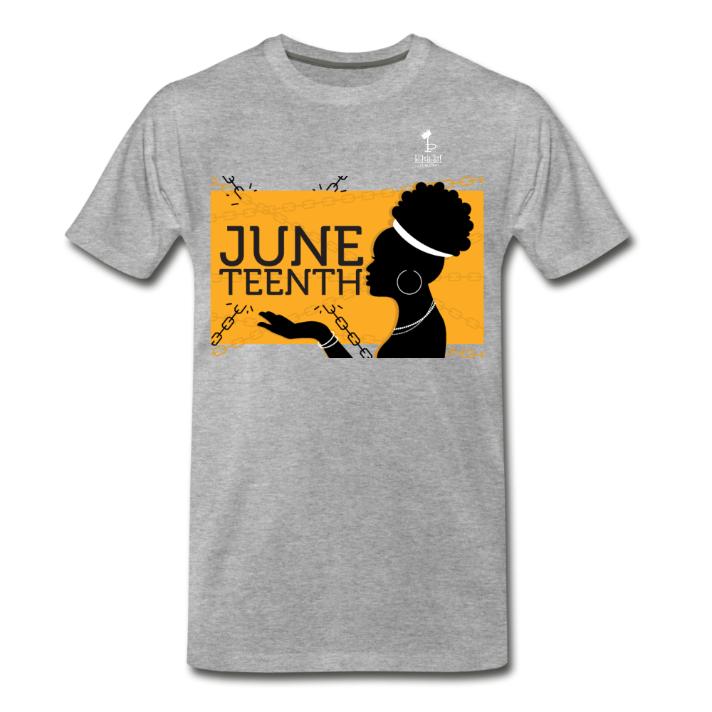 Juneteenth - Broken Chains Premium T-Shirt - heather gray