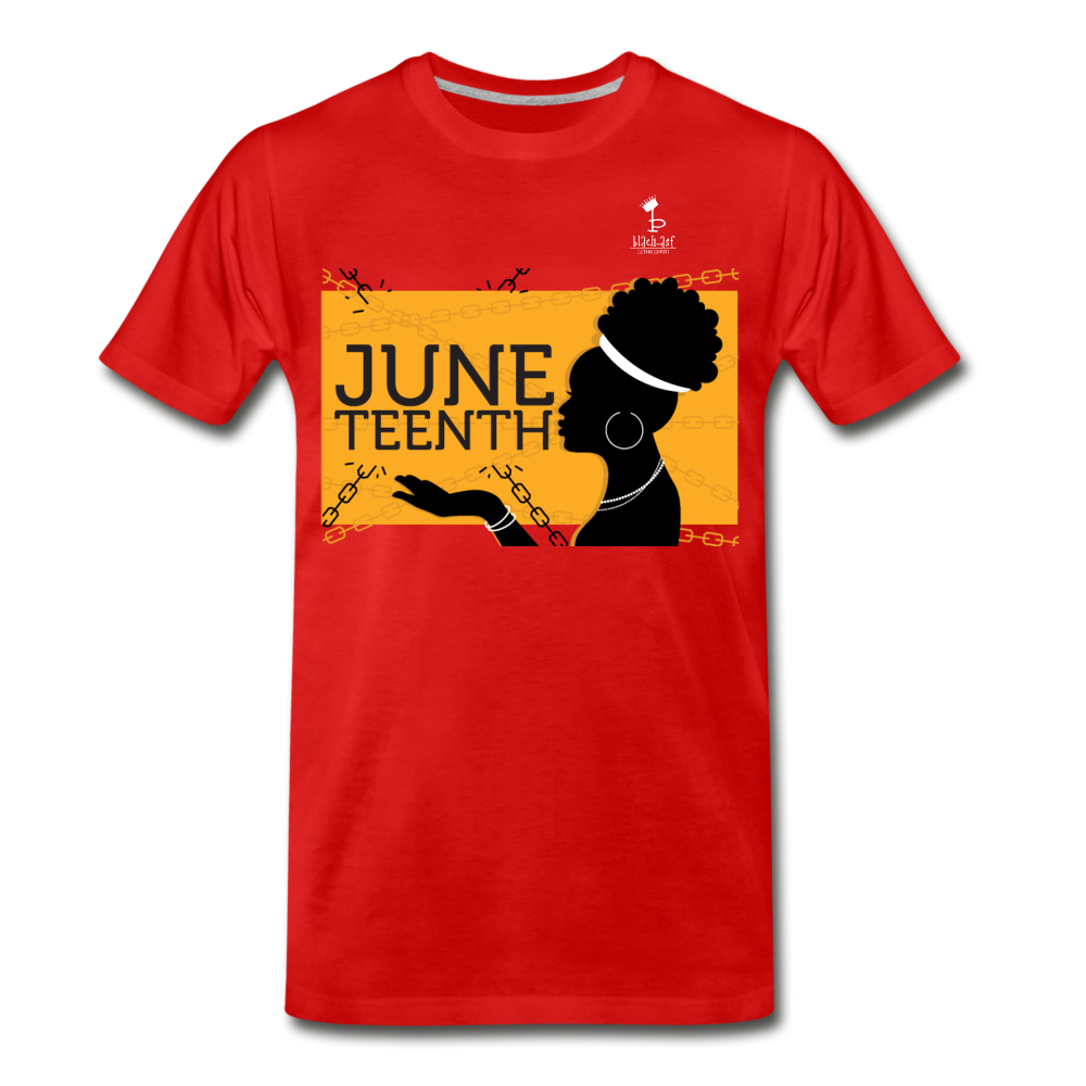 Juneteenth - Broken Chains Premium T-Shirt - red