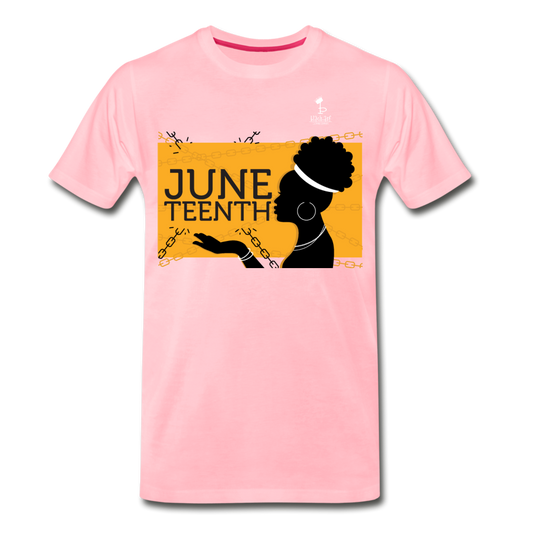 Juneteenth - Broken Chains Premium T-Shirt - pink