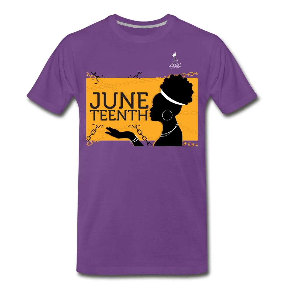 Juneteenth - Broken Chains Premium T-Shirt - purple