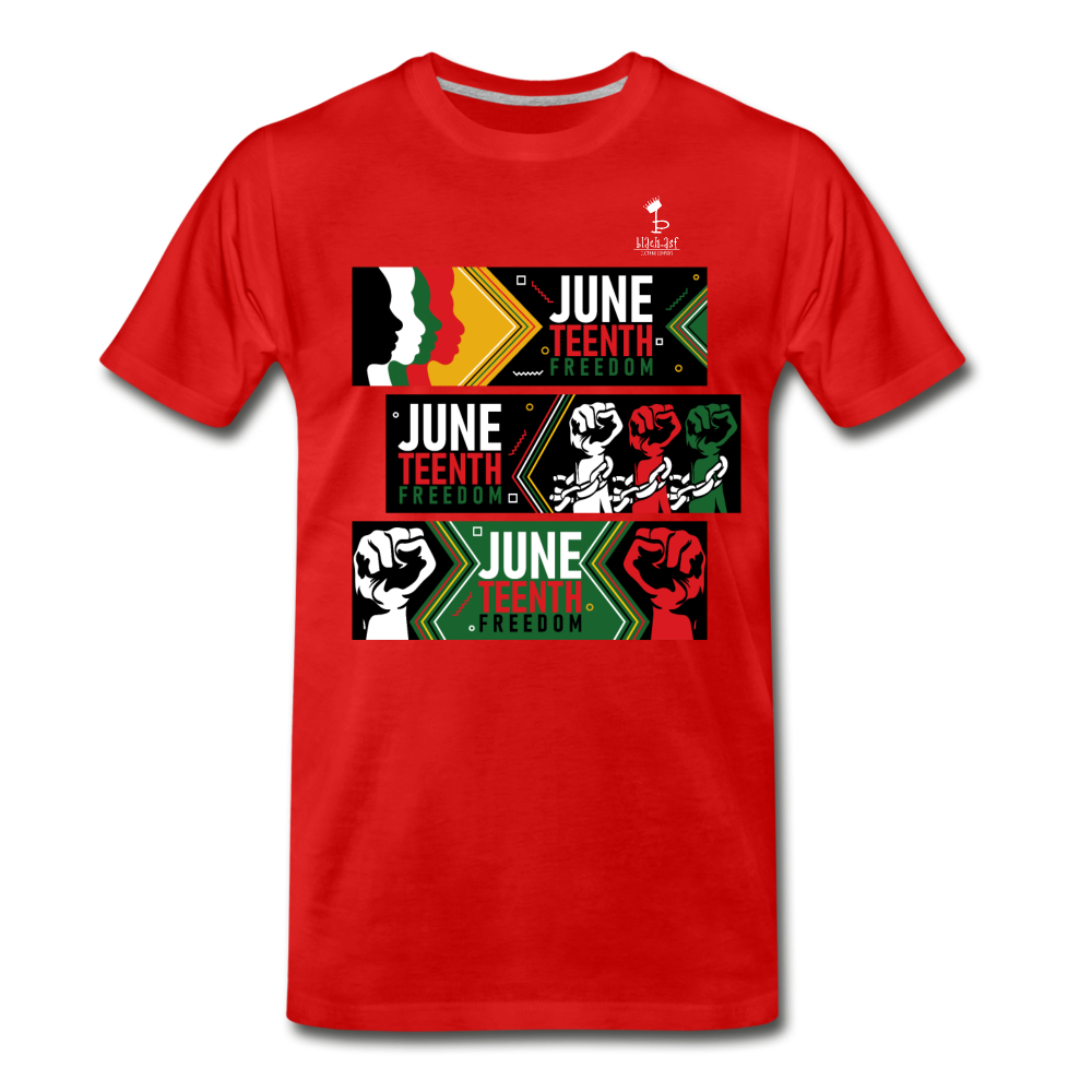 Juneteenth - Freedom Day Premium T-Shirt - red
