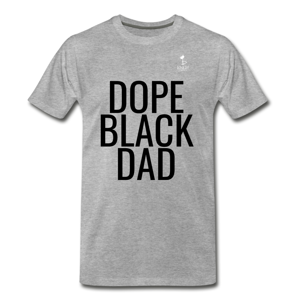 Dope Black Dad - Premium T-Shirt - heather gray