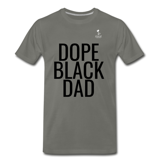 Dope Black Dad - Premium T-Shirt - asphalt gray