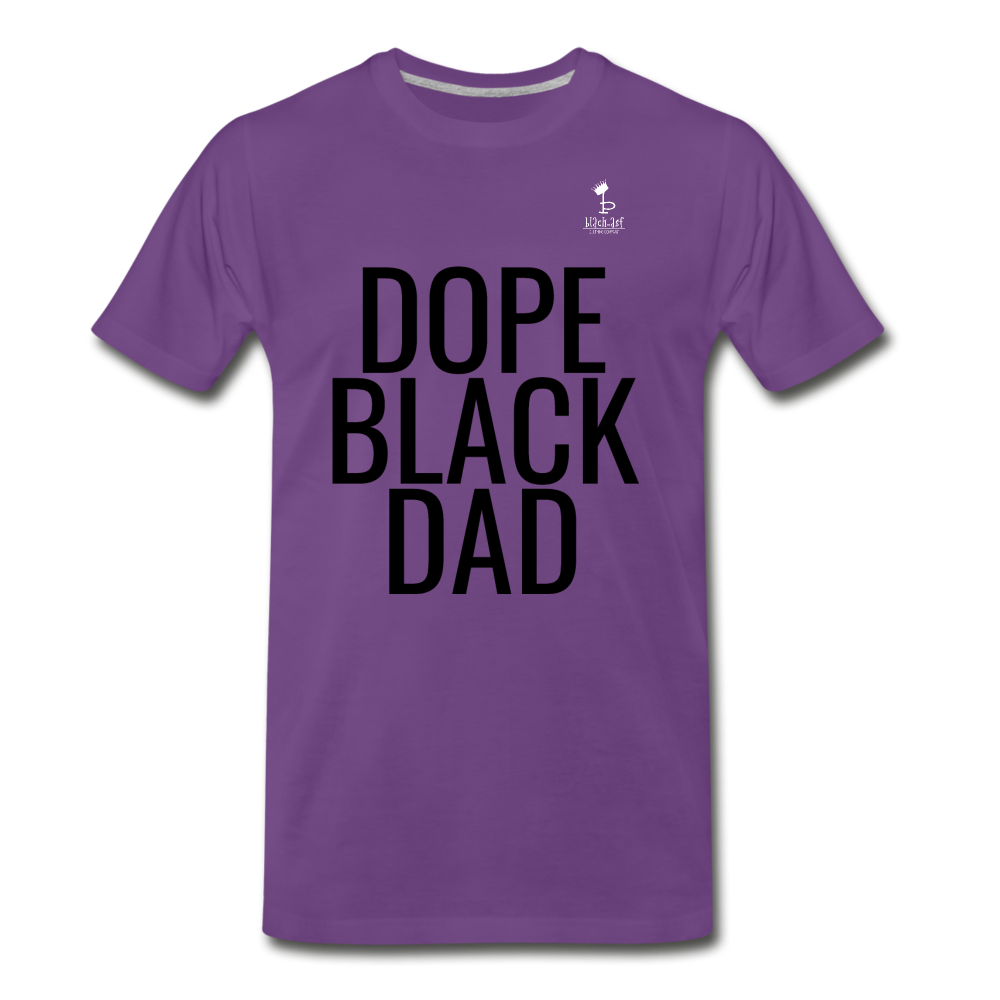 Dope Black Dad - Premium T-Shirt - purple