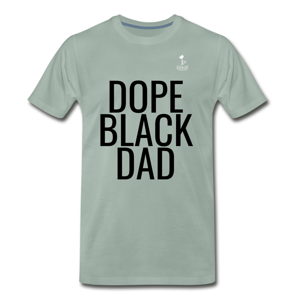 Dope Black Dad - Premium T-Shirt - steel green