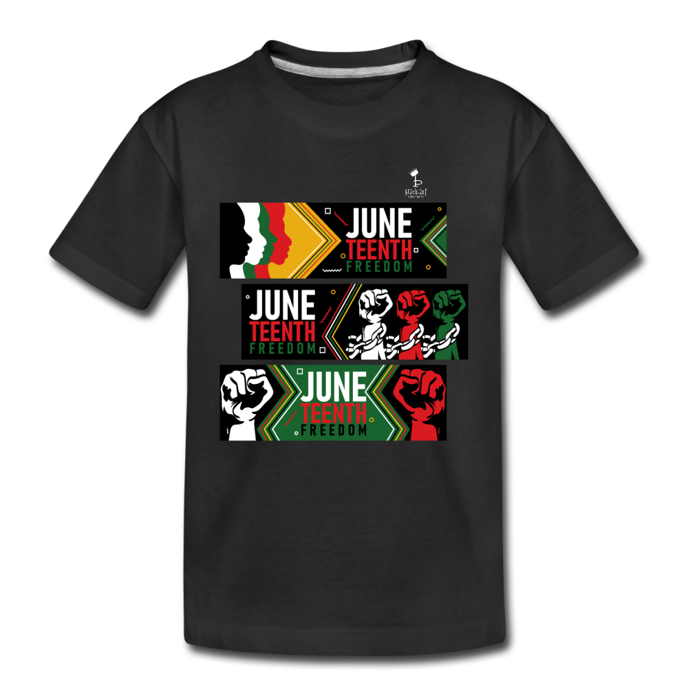 Juneteenth - Freedom Day Kids Premium T-Shirt - black