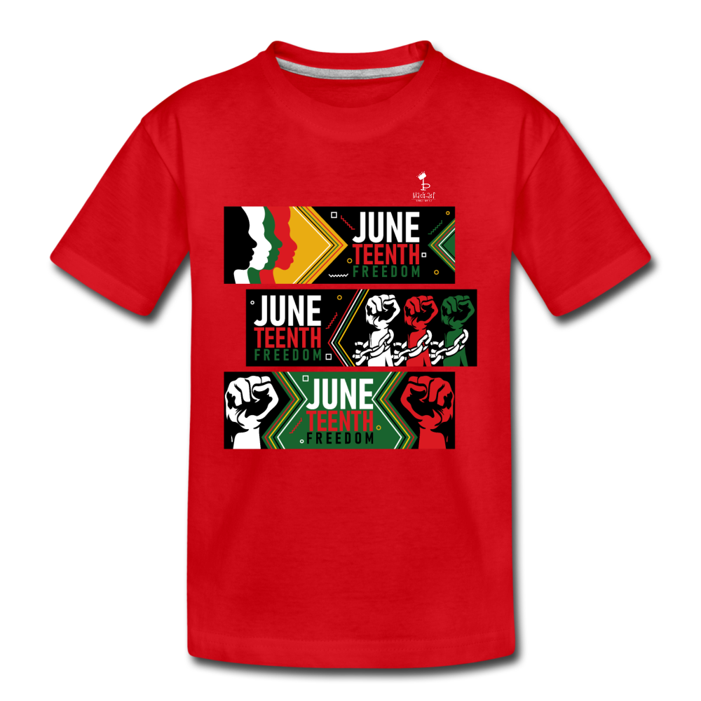 Juneteenth - Freedom Day Kids Premium T-Shirt - red